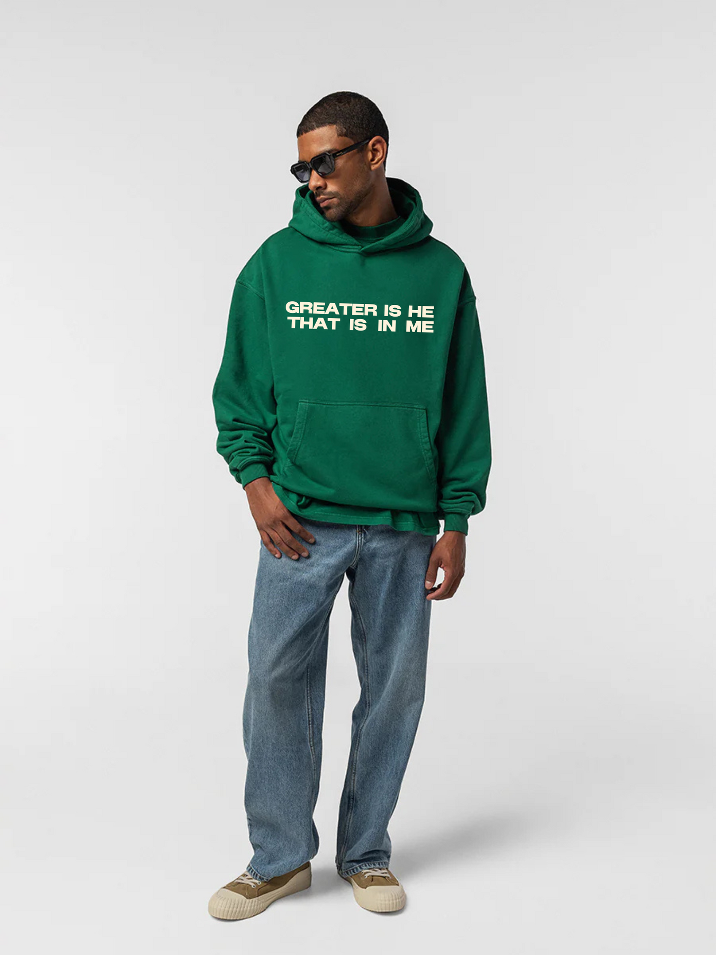 Greater is He Hoodie