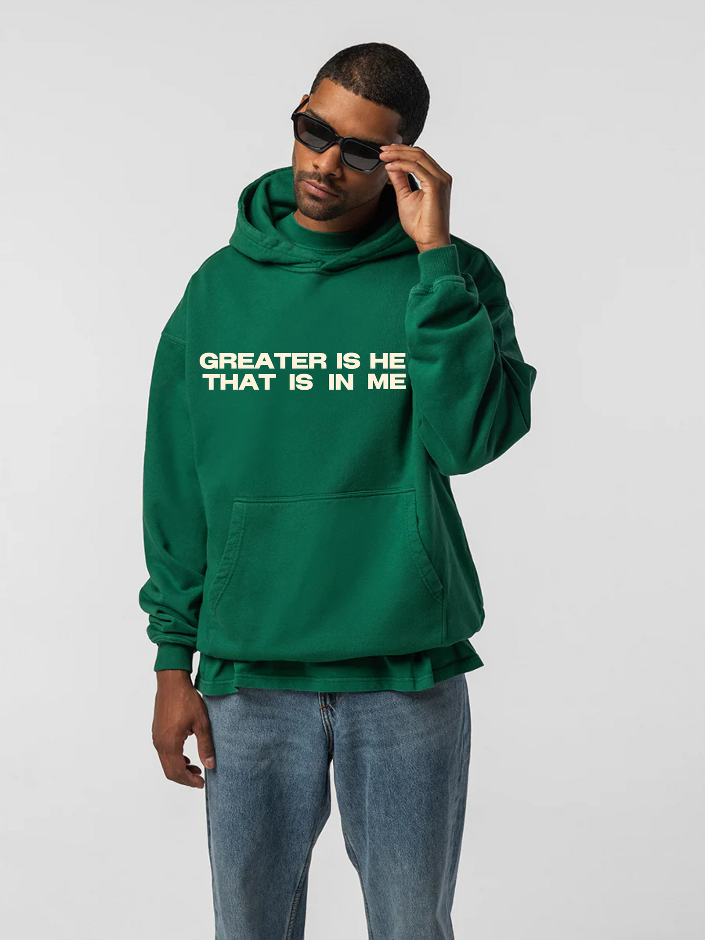 Greater is He Hoodie