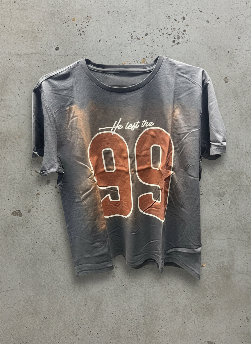 He Left the 99 Baby Tee (DEFECT)