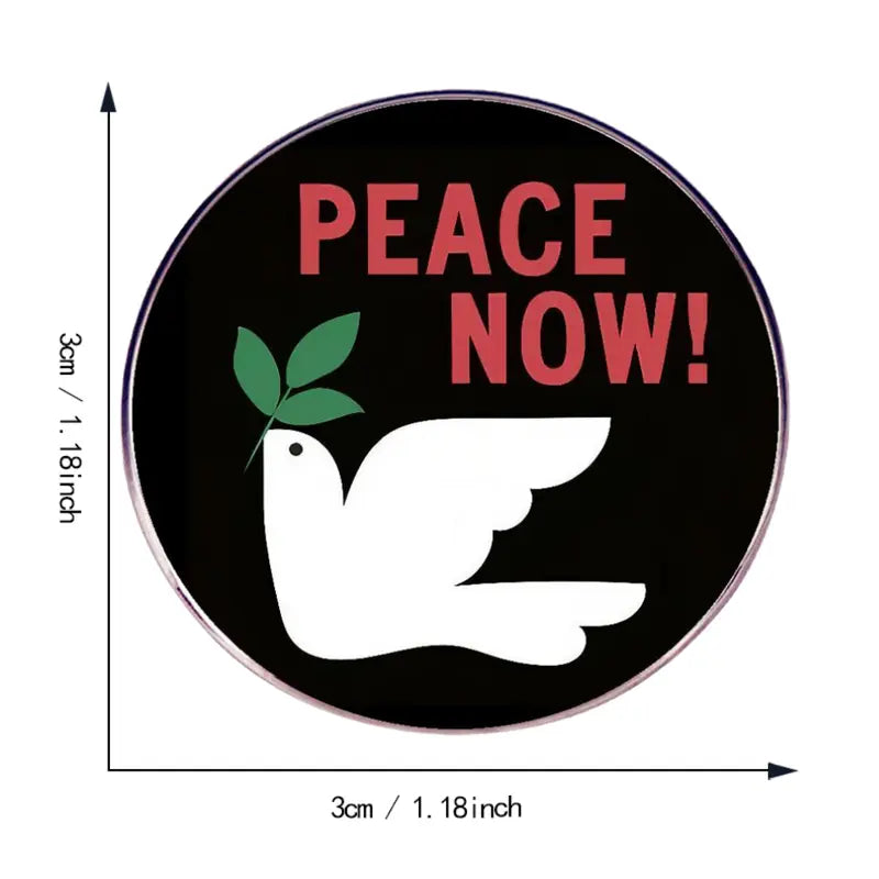 Peace Now Pin