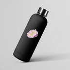 Christ Minded pink brain graphic sticker shown on mockup water bottle