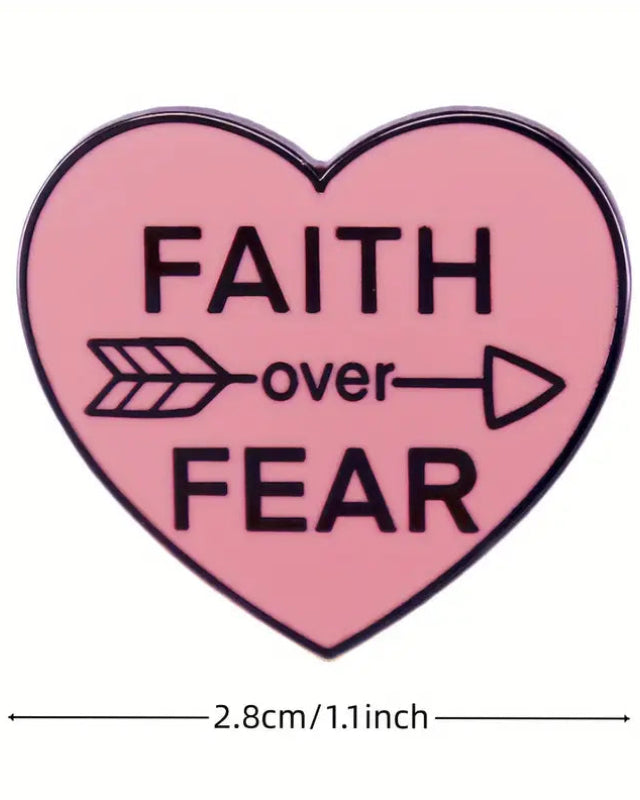 Faith Over Fear Pin