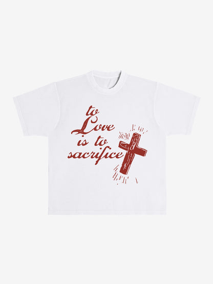 Love is Sacrifice Box Tee