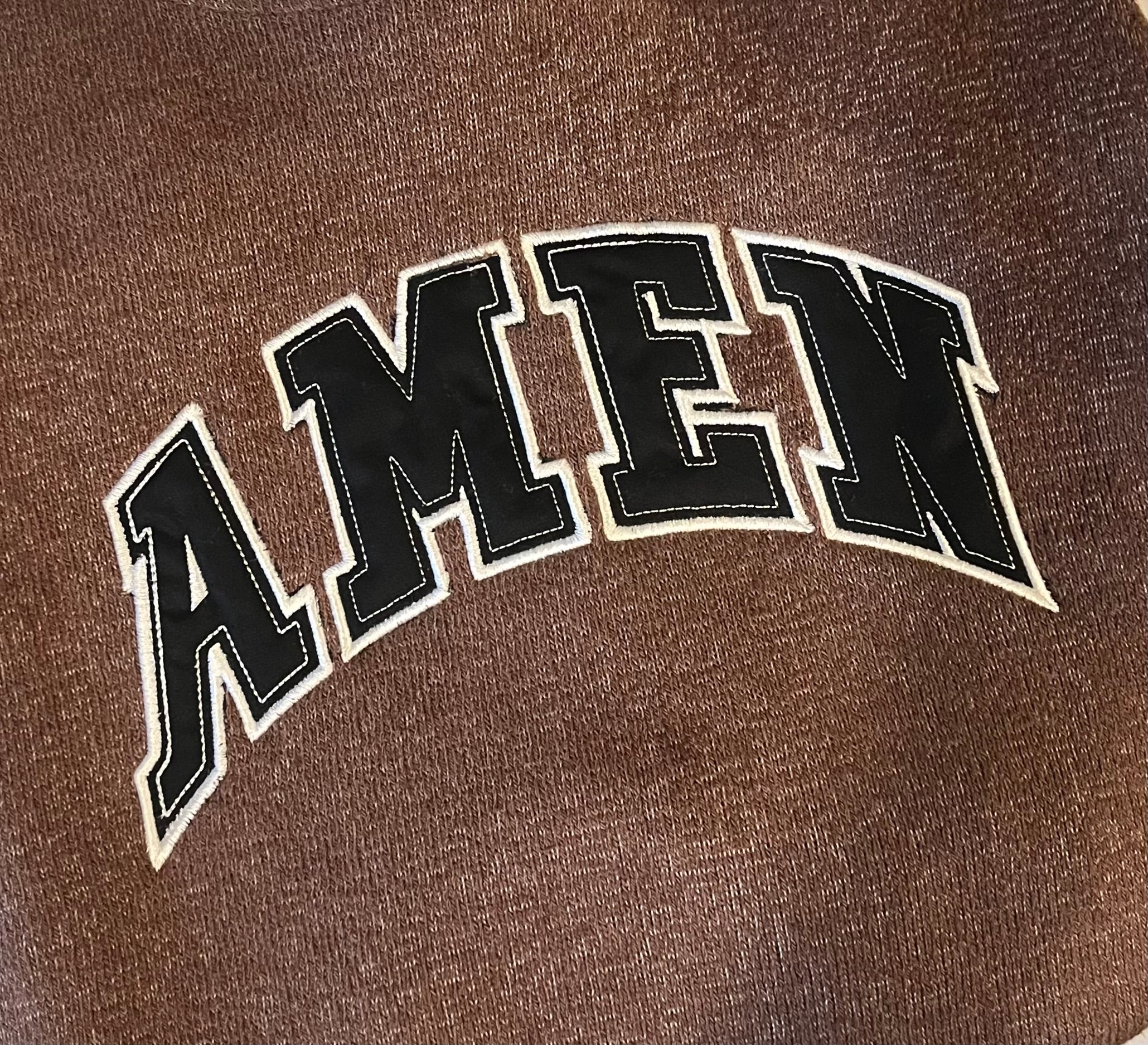AMEN Appliqué Knit Crewneck