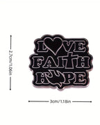 Love Faith Hope Pin