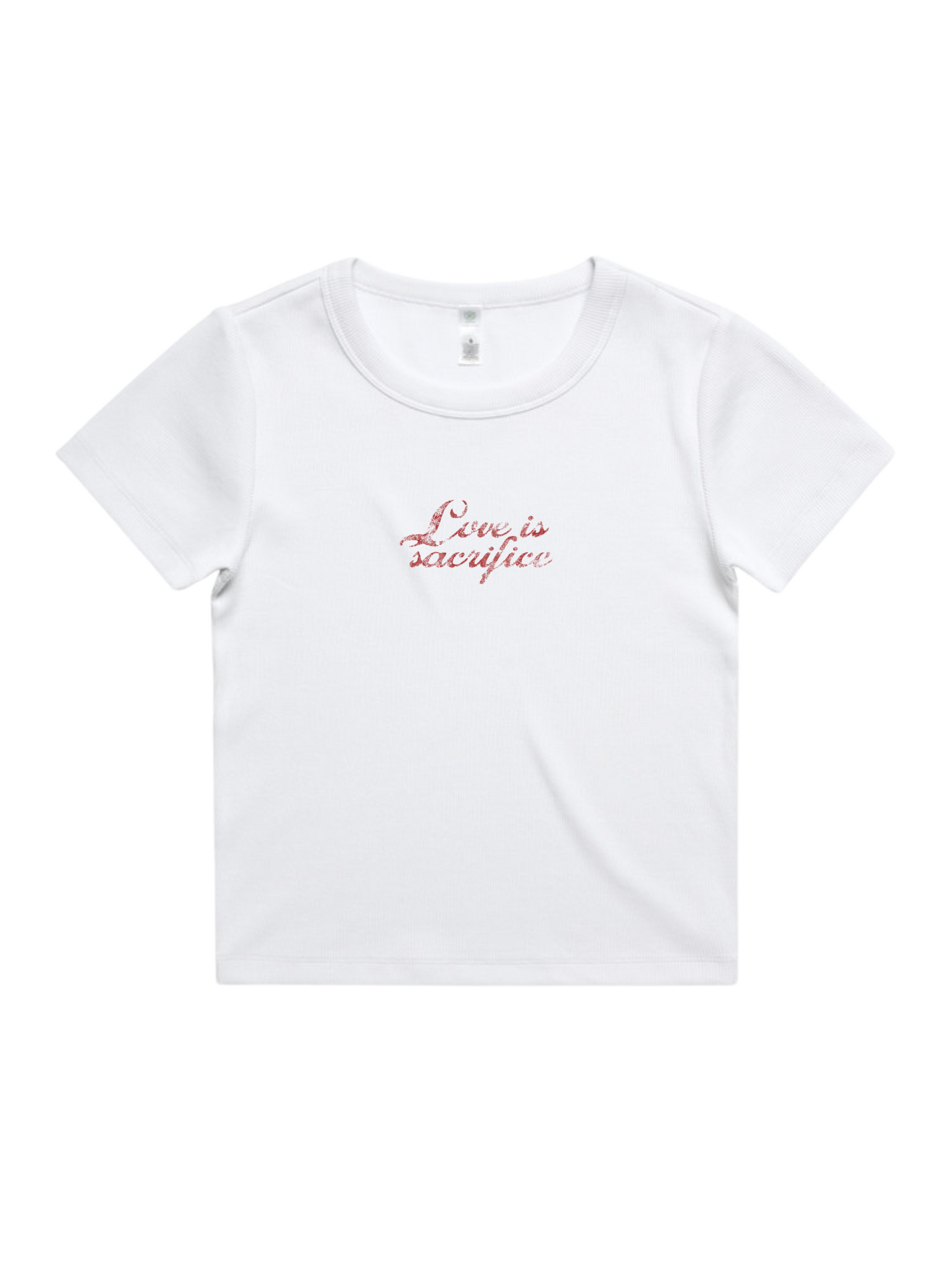 Love is Sacrifice Baby Tee