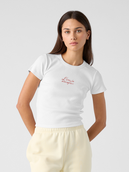 Love is Sacrifice Baby Tee