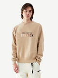 Man wearing the SĒK Apparel Seek First The Kingdom Crewneck — front view of faith-inspired Christian sweatshirt with 'Seek First The Kingdom' design embroidered, referencing Matthew 6:33