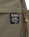 SĒK Apparel John 14:6 enamel pin — faith-inspired Christian lapel pin with 'I Am the Way, the Truth, and the Life' text, referencing John 14:6