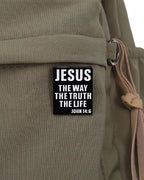 SĒK Apparel John 14:6 enamel pin — faith-inspired Christian lapel pin with 'I Am the Way, the Truth, and the Life' text, referencing John 14:6