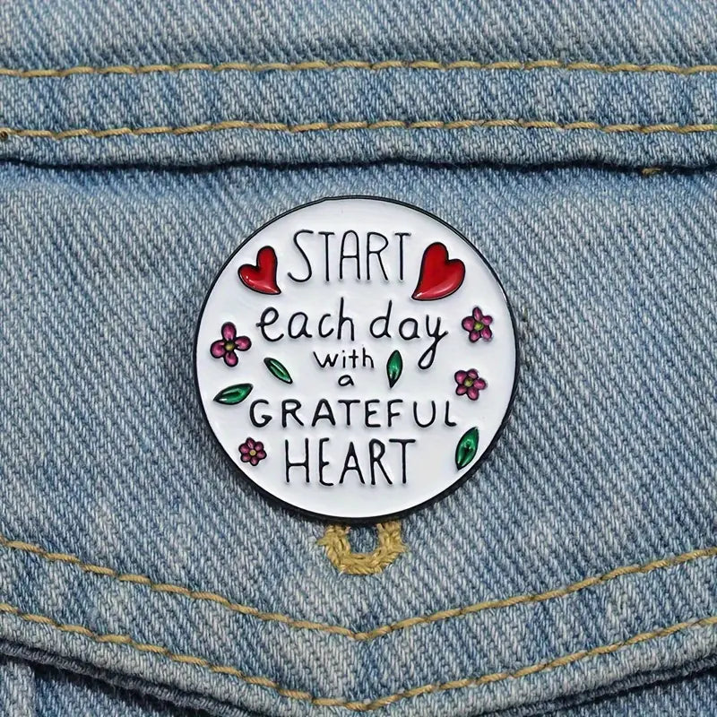 Grateful Heart Pin