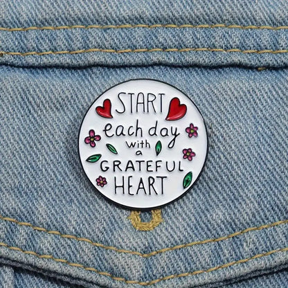 Grateful Heart Pin