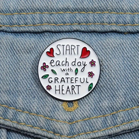 Grateful Heart Pin