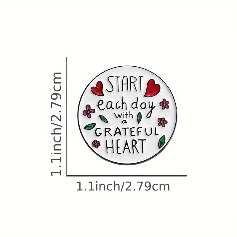 Grateful Heart Pin