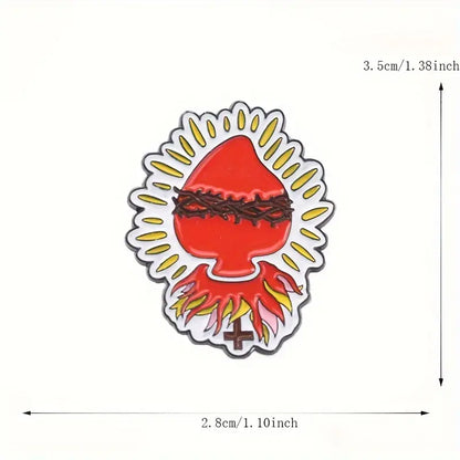 Heart on Fire Pin