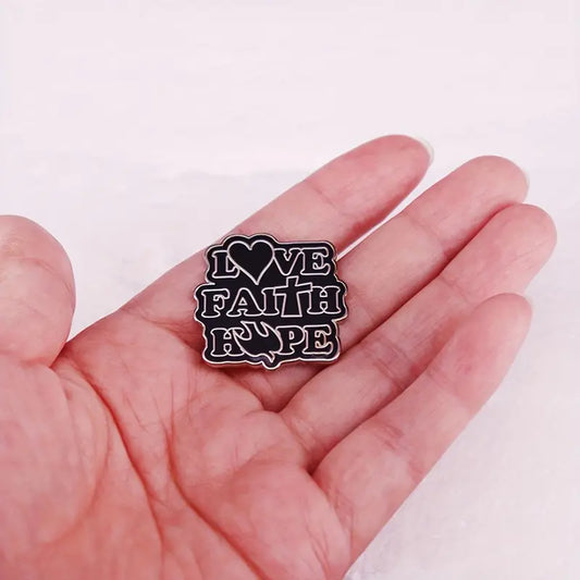 Love Faith Hope Pin