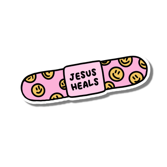 Jesus Heals Sticker